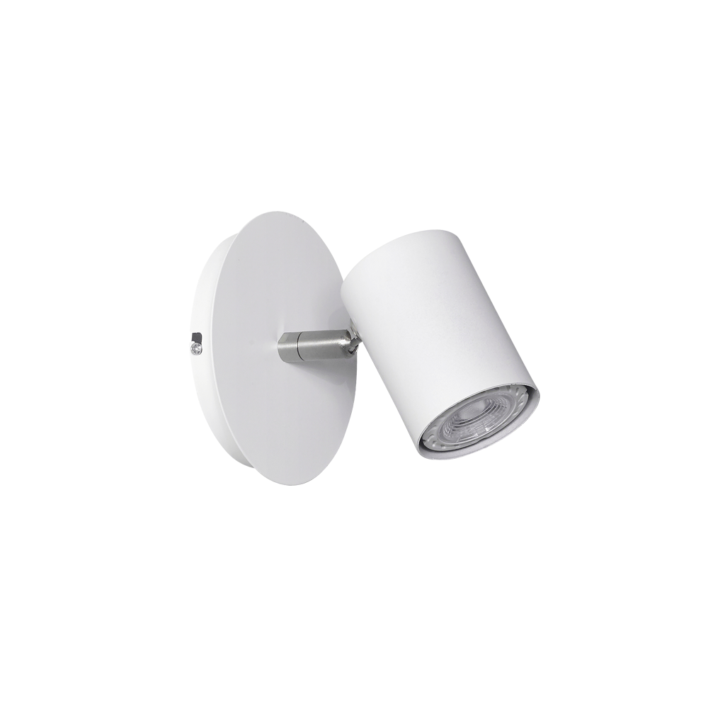 APLIQUE 1XGU10 BLANCO C/BASE RED 12CM 1748/R1B